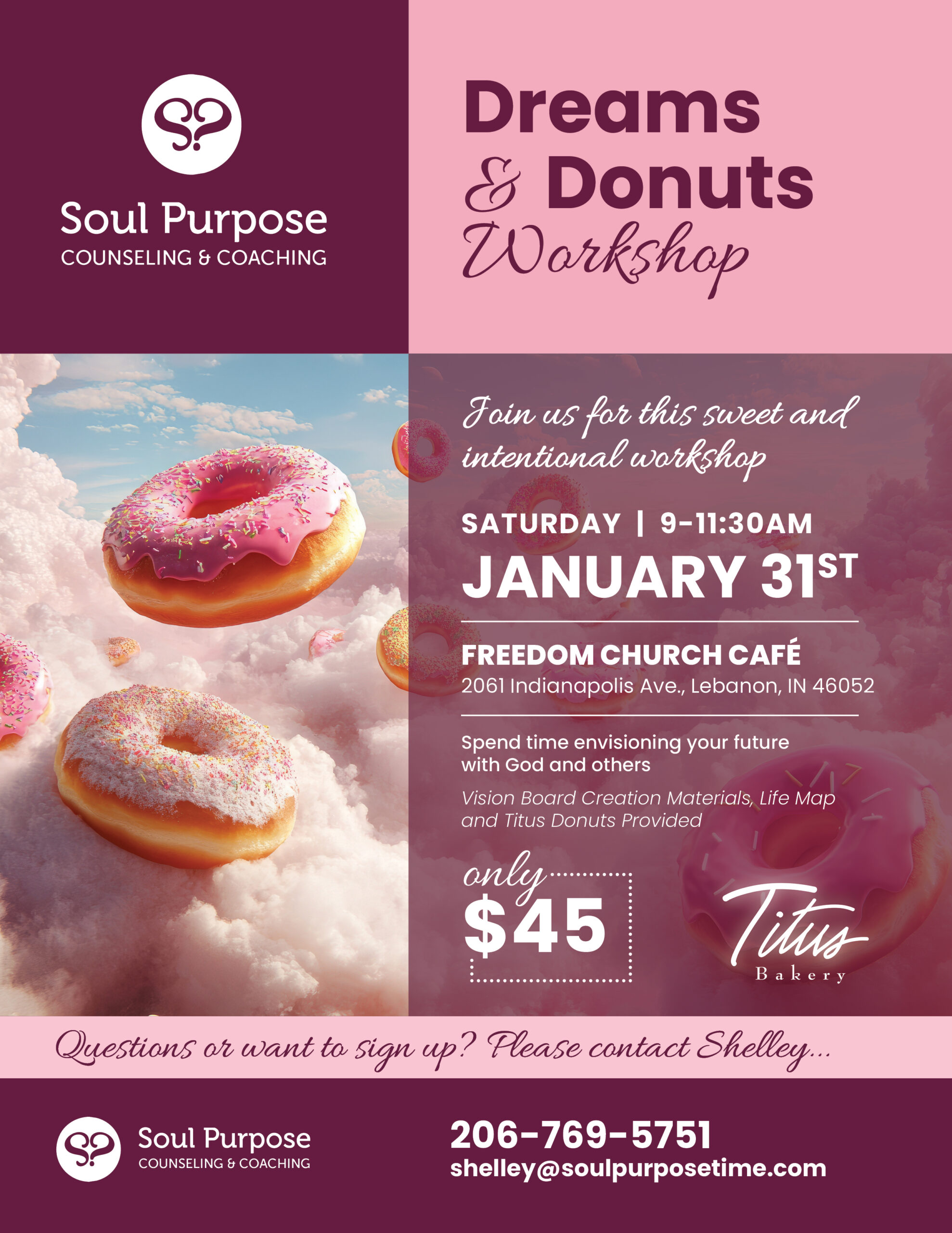 Donuts and Dreams Flyer