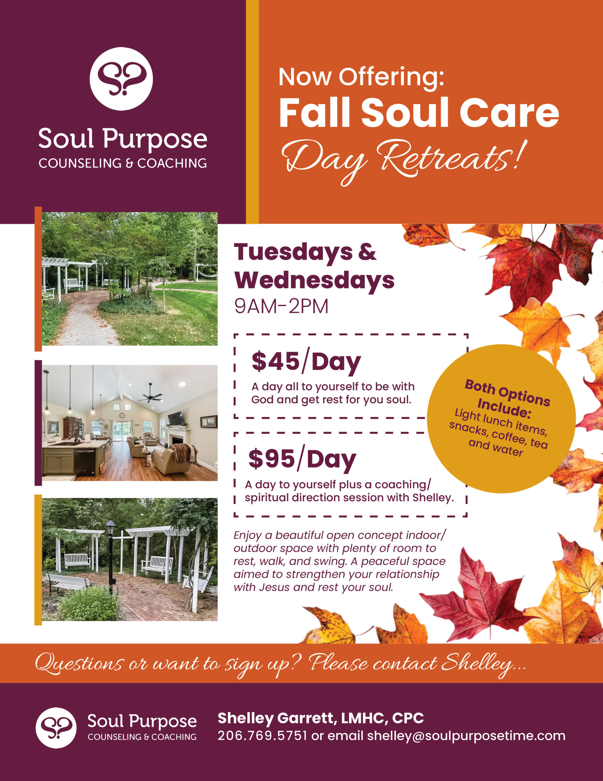 Fall Soul Day Care Retreat Flyer